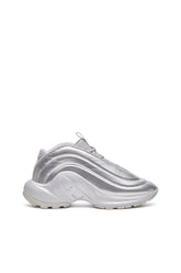 Women's S-D-Runner-Slip-on sneakers with Oval D instep Silver