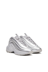 Women's S-D-Runner-Slip-on sneakers with Oval D instep Silver