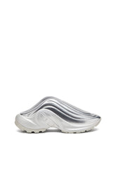 Women's S-D-Runner-Metallic mules Silver