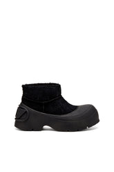 Men's D-Donald-Chunky ankle boot with lug sole Black