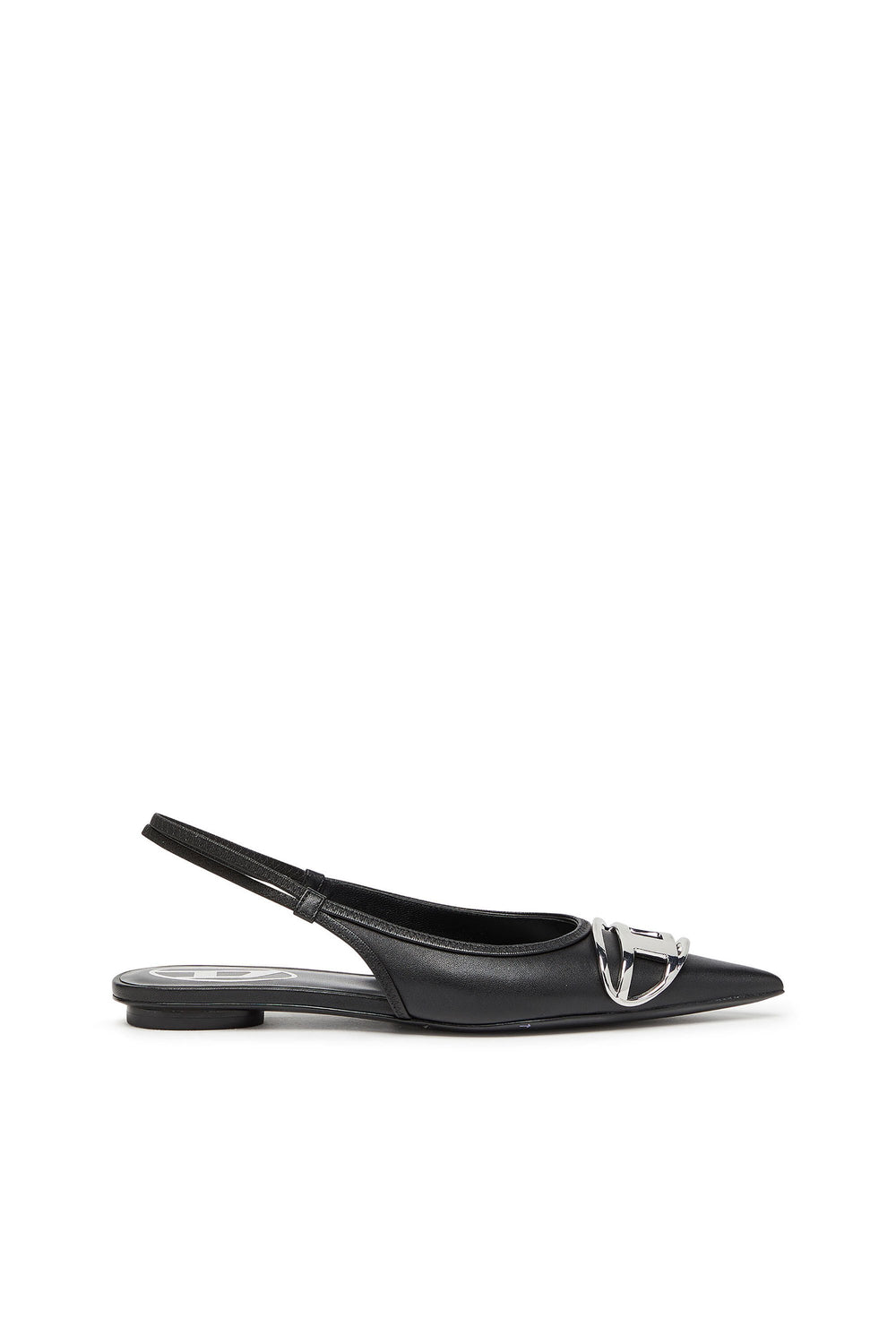 Women's D-Venus-Slingback flats in nappa leather Black