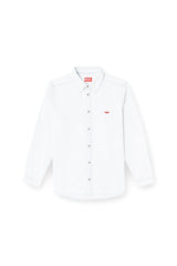 Men's Shirt in bleach-effect denim Blue