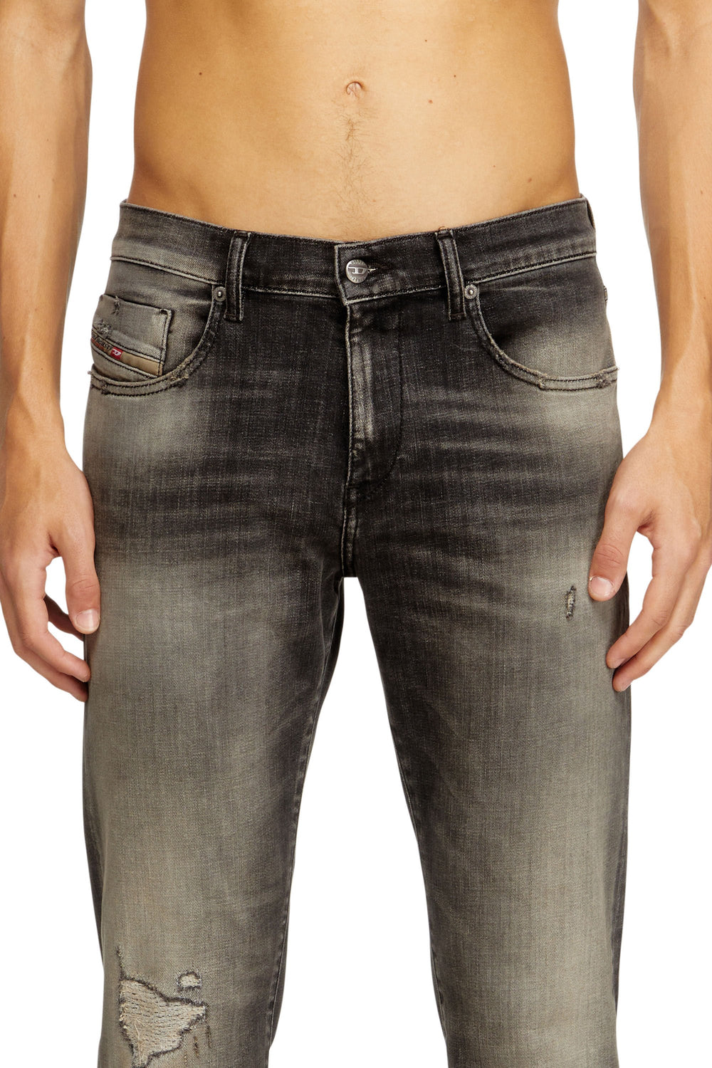 Men's Slim Jeans Grey 2019 D-Strukt