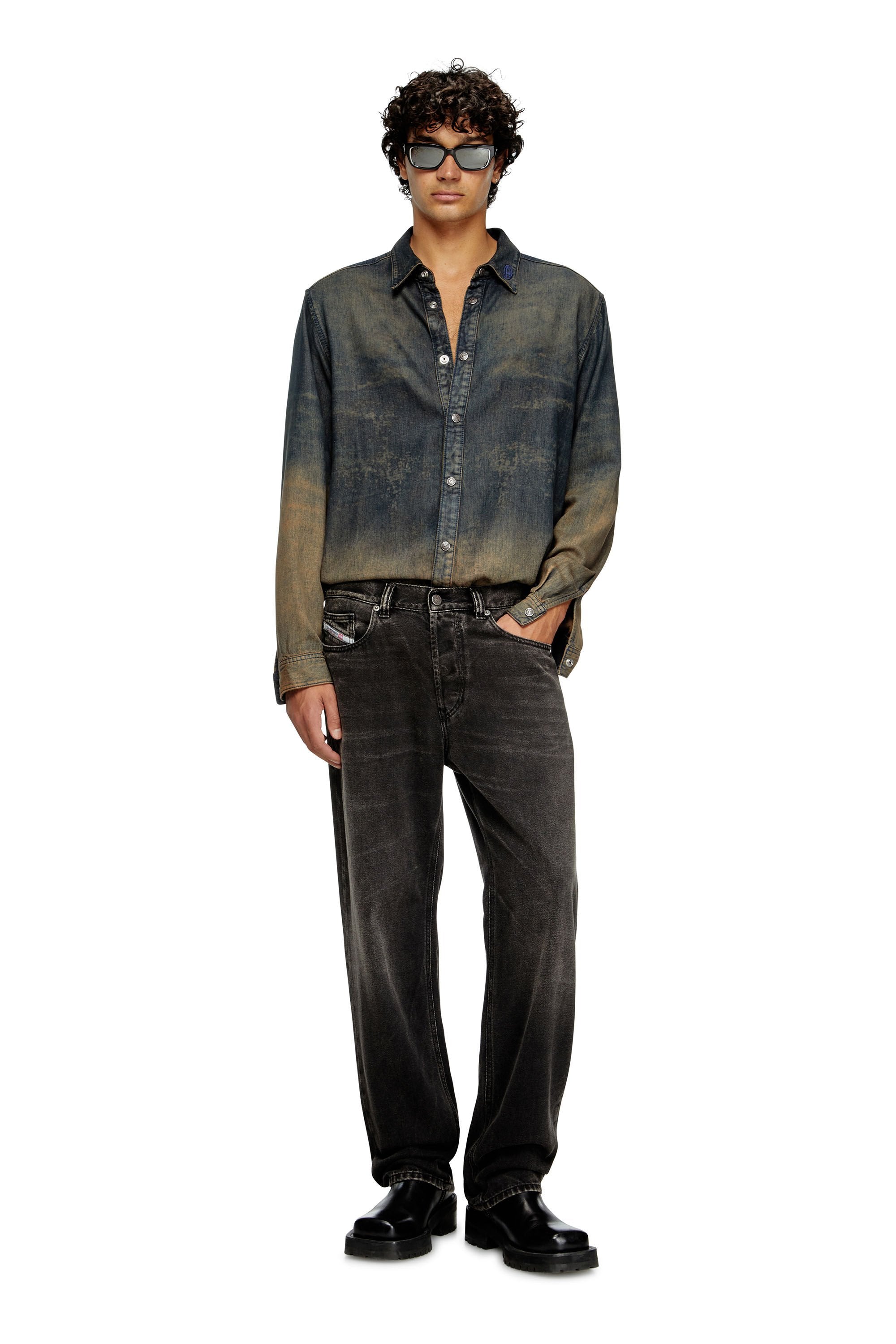 Men's Regular Jeans Black/Dark grey 2024 D-Macs