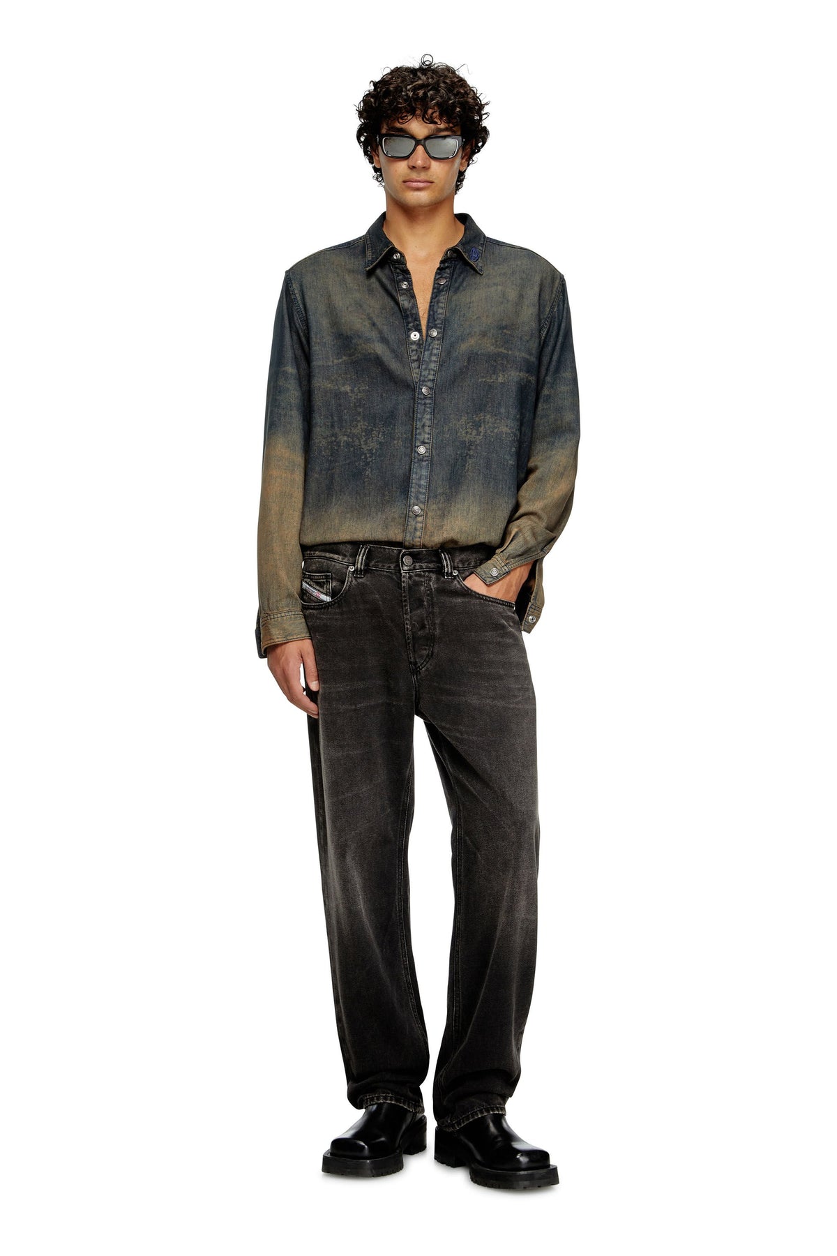 Men's Regular Jeans Black/Dark grey 2024 D-Macs