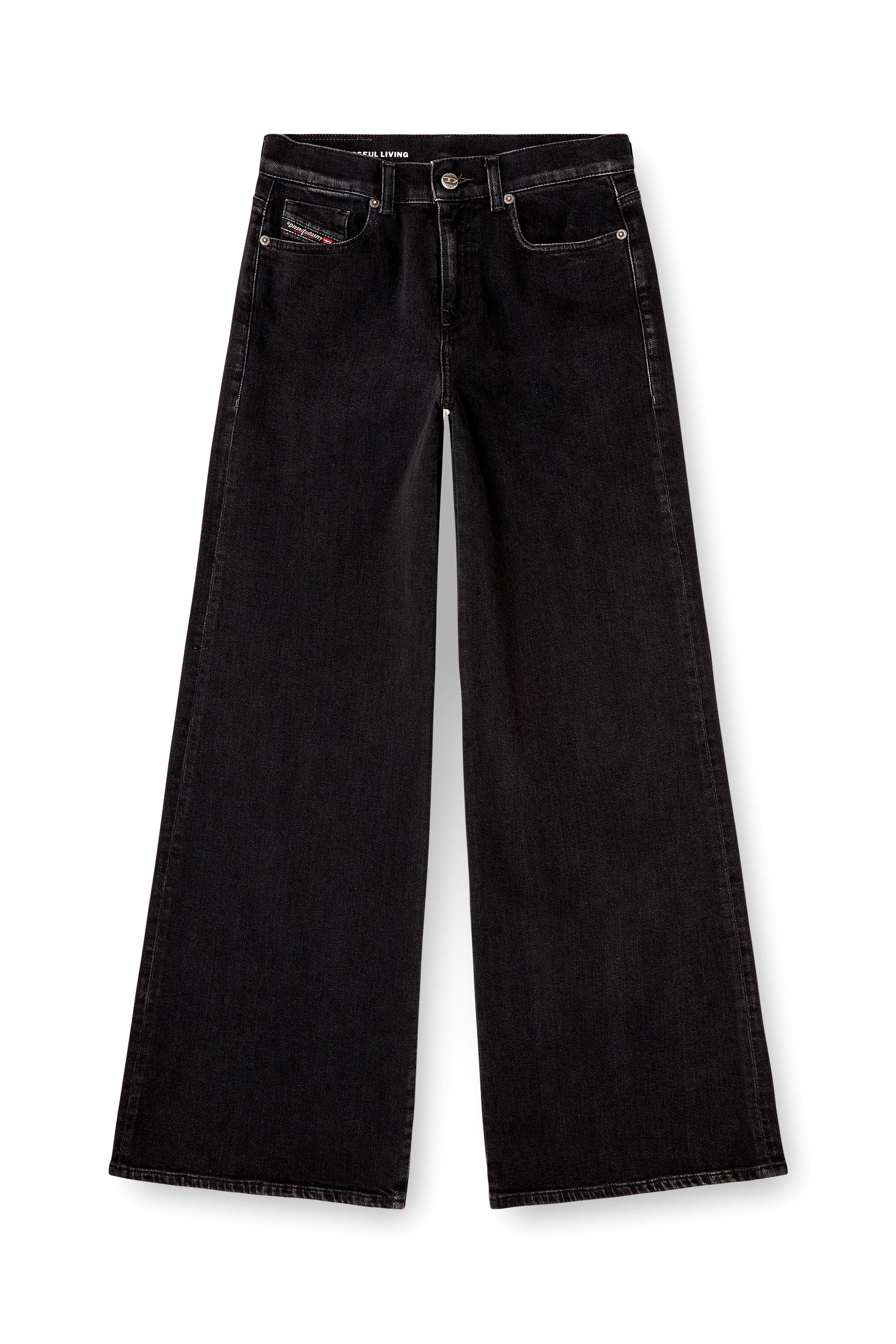 Women's Flare Jeans Black/Dark grey 1978 D-Akemi