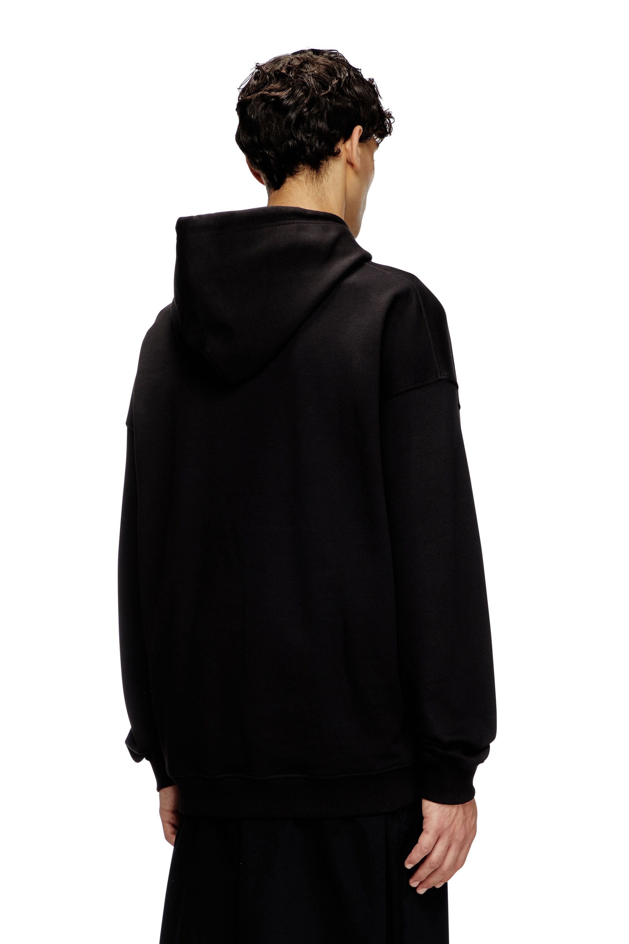 Men's Hoodie with embossed Oval D Black