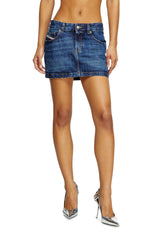 Women's Mini skirt in denim Blue
