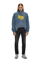 D-STRUKT-Z-NE Man: Slim Colored Jeans Dark Blue