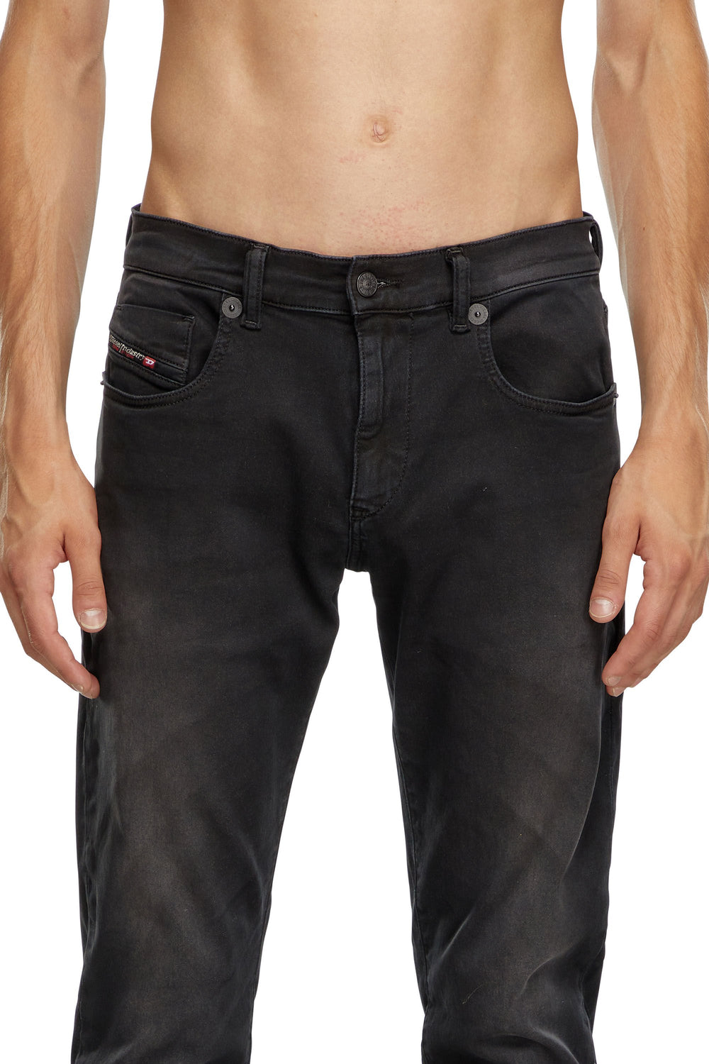D-STRUKT-Z-NE Man: Slim Colored Jeans Dark Blue