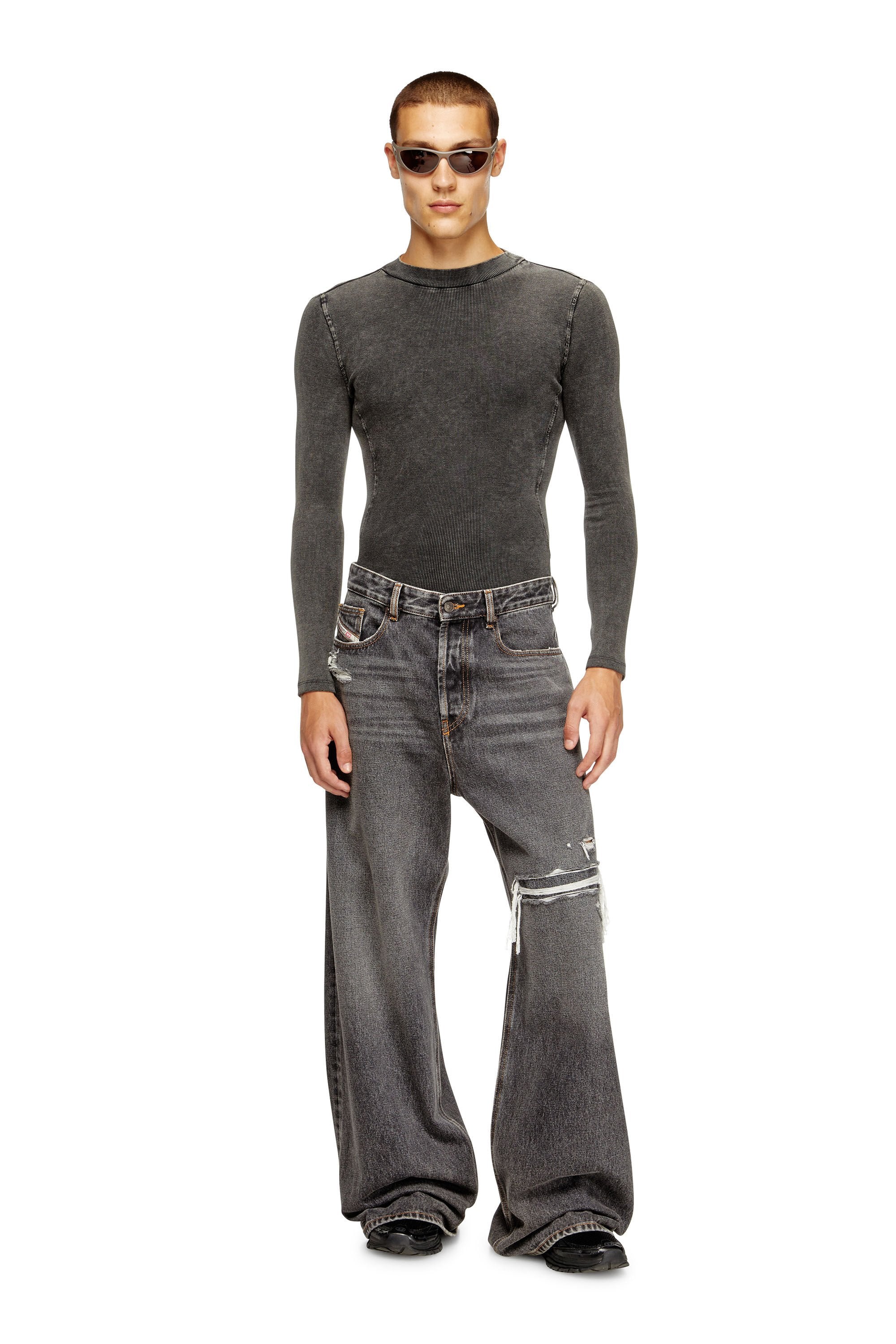 D-RISE Man: Oversized Regular Black/Dark grey Jeans