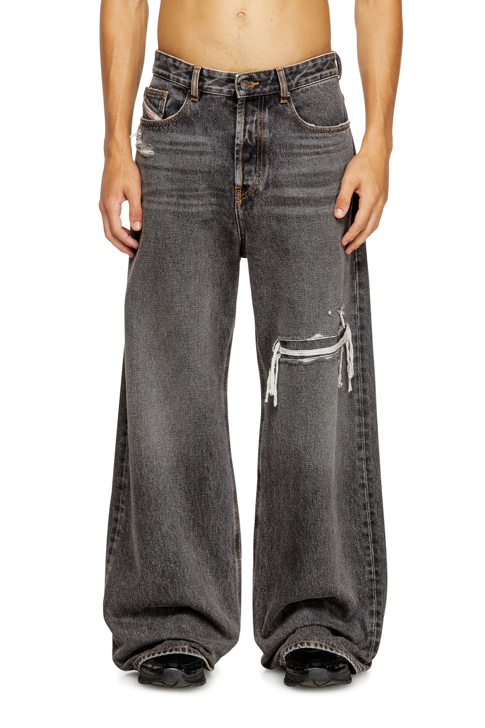 D-RISE Man: Oversized Regular Black/Dark grey Jeans