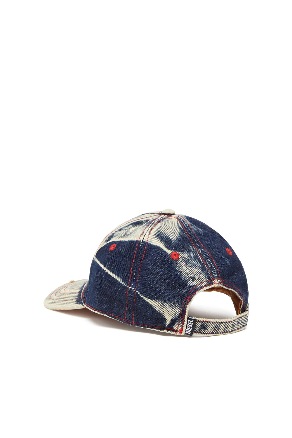 C-SEYMON Man: Baseball cap in treated denim D logo