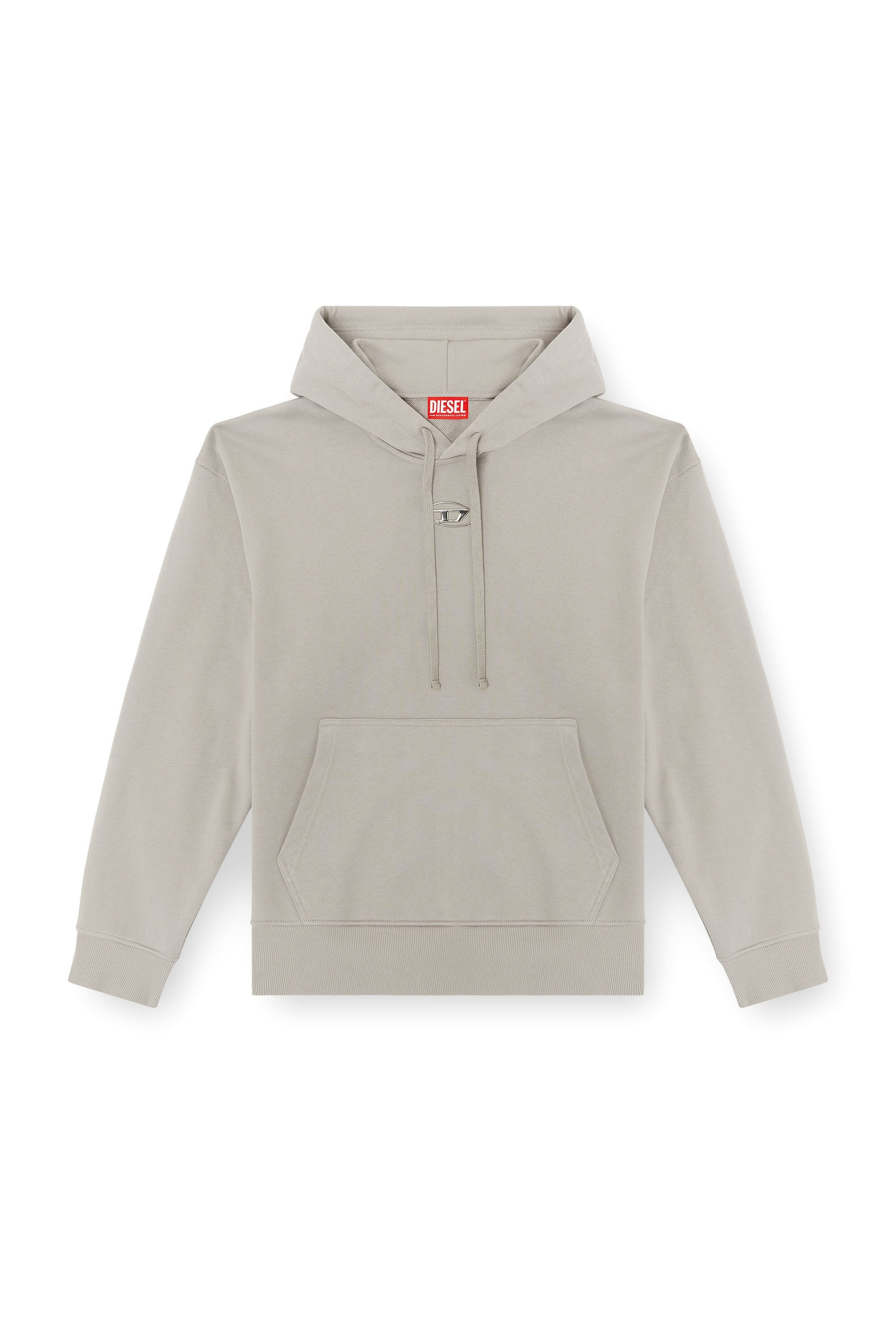 Men's Hoodie with metallic logo Grey