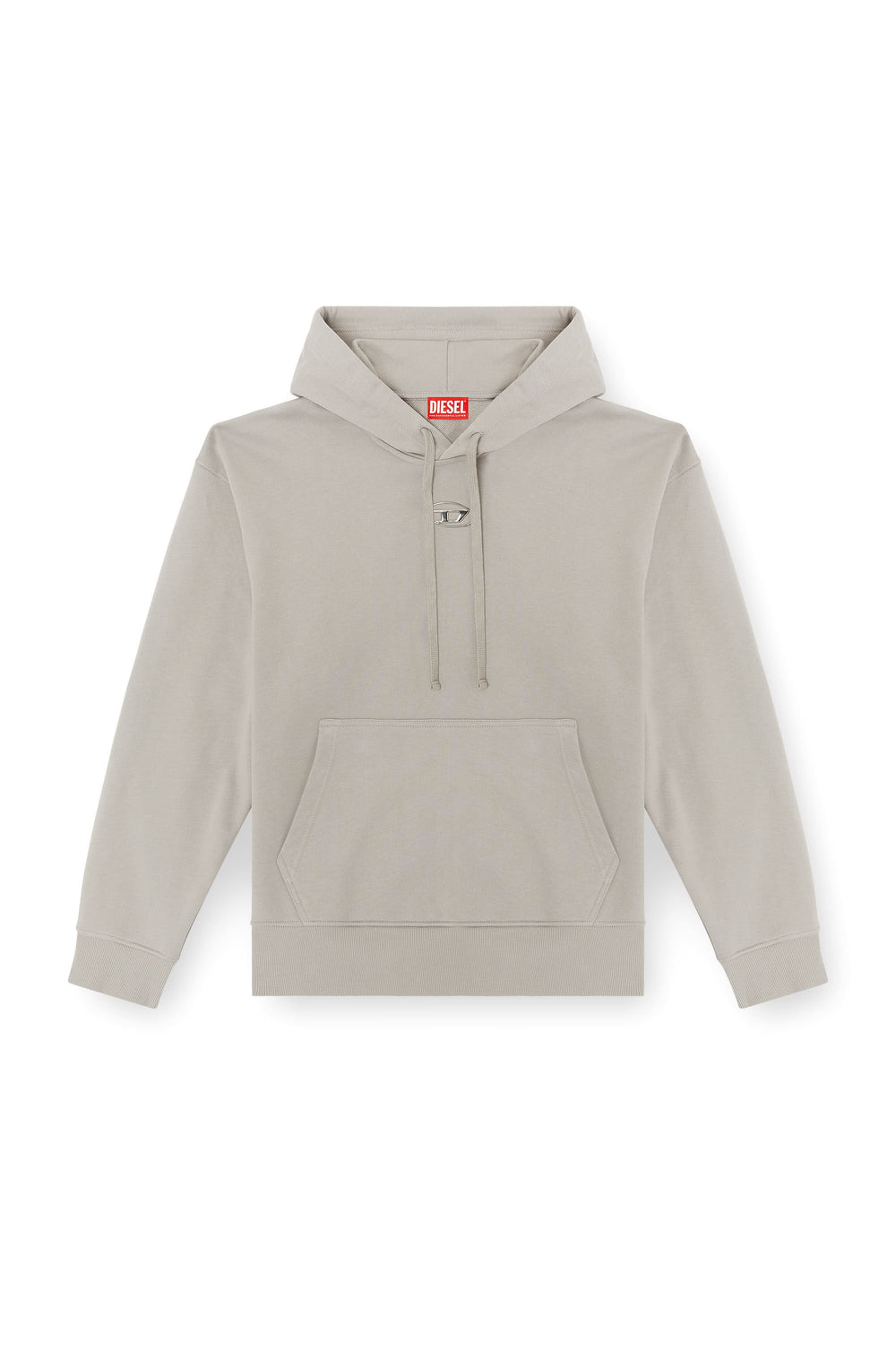 Men's Hoodie with metallic logo Grey