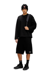 Men's Sweatshirt with metallic logo Black