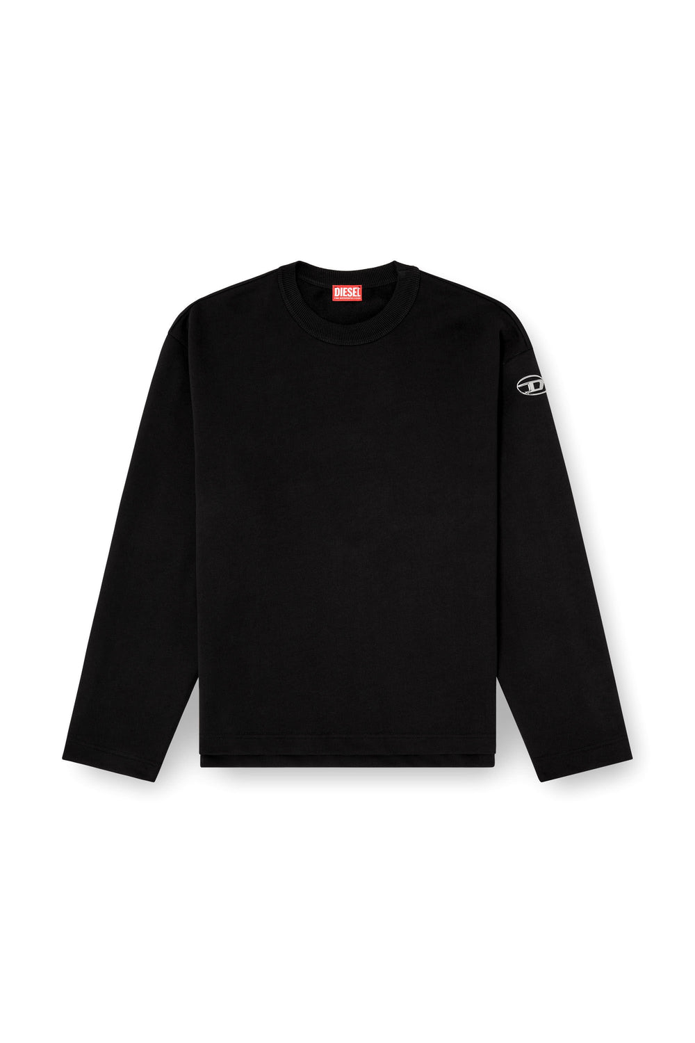 Men's Sweatshirt with metallic logo Black