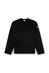 Men's Sweatshirt with metallic logo Black