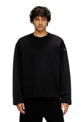 Men's Sweatshirt with metallic logo Black