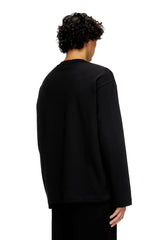 Men's Sweatshirt with metallic logo Black