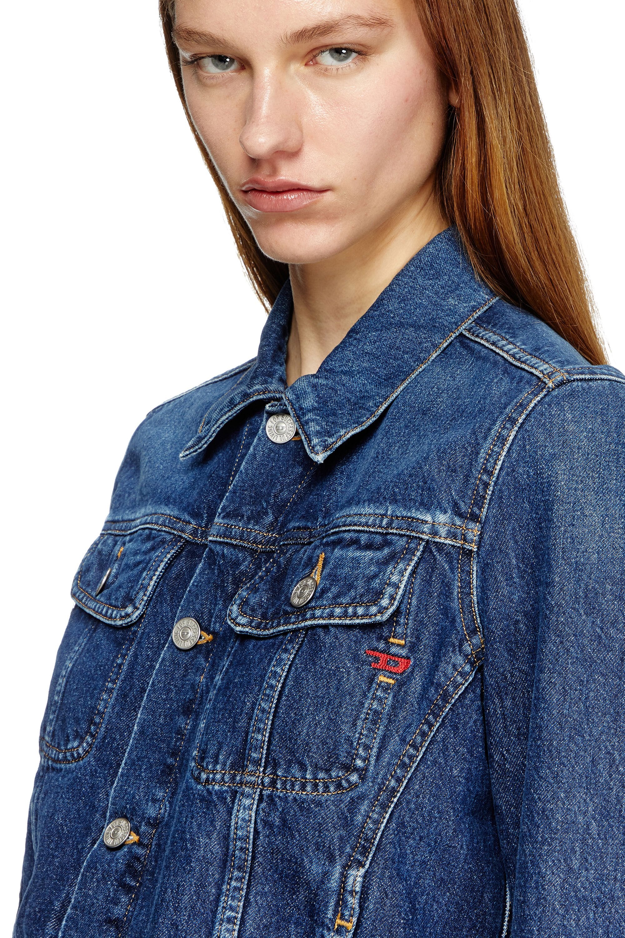 Women's Trucker jacket in denim Blue