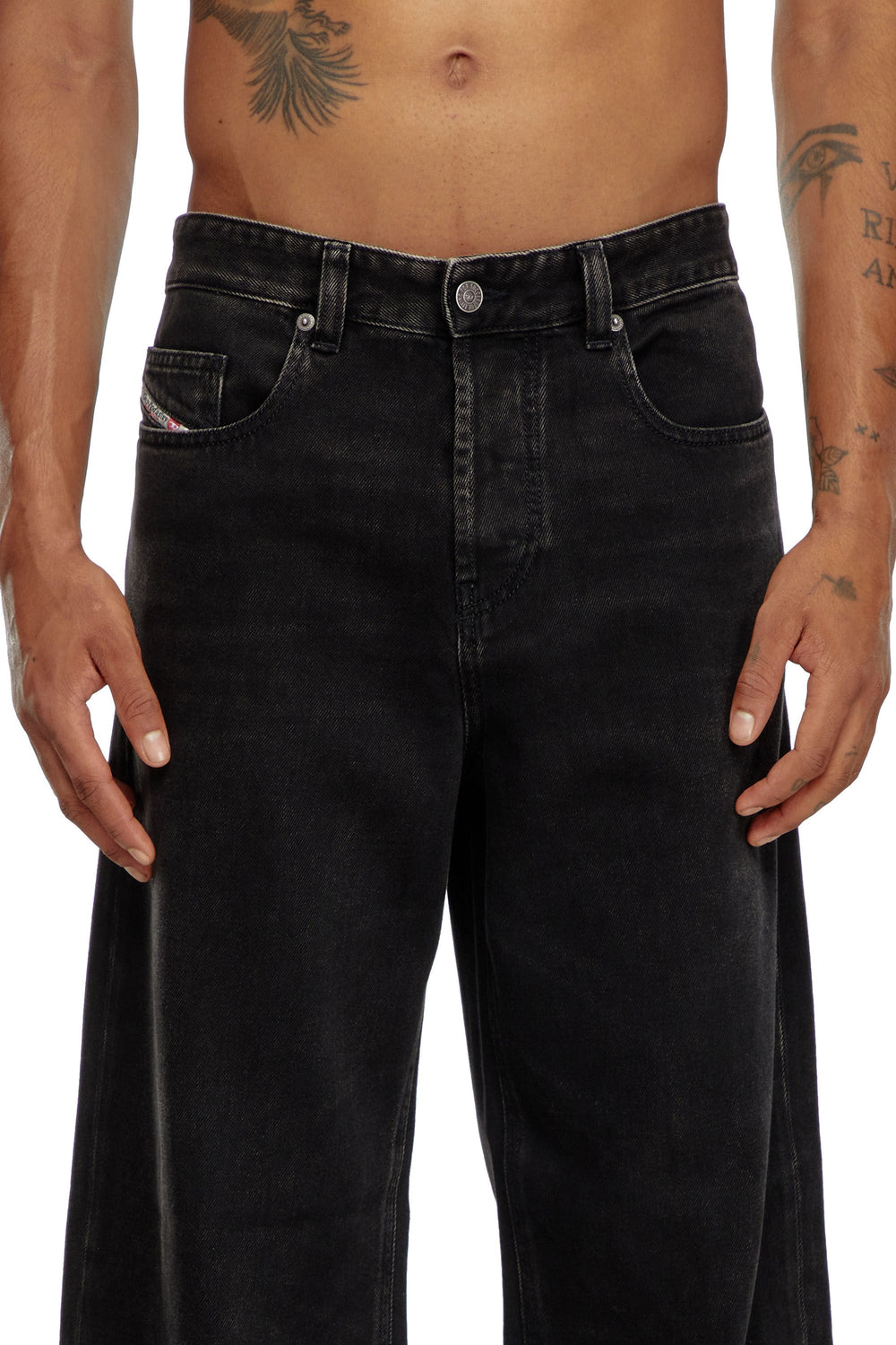 Men's Regular Jeans Black/Dark grey 2001 D-Macro