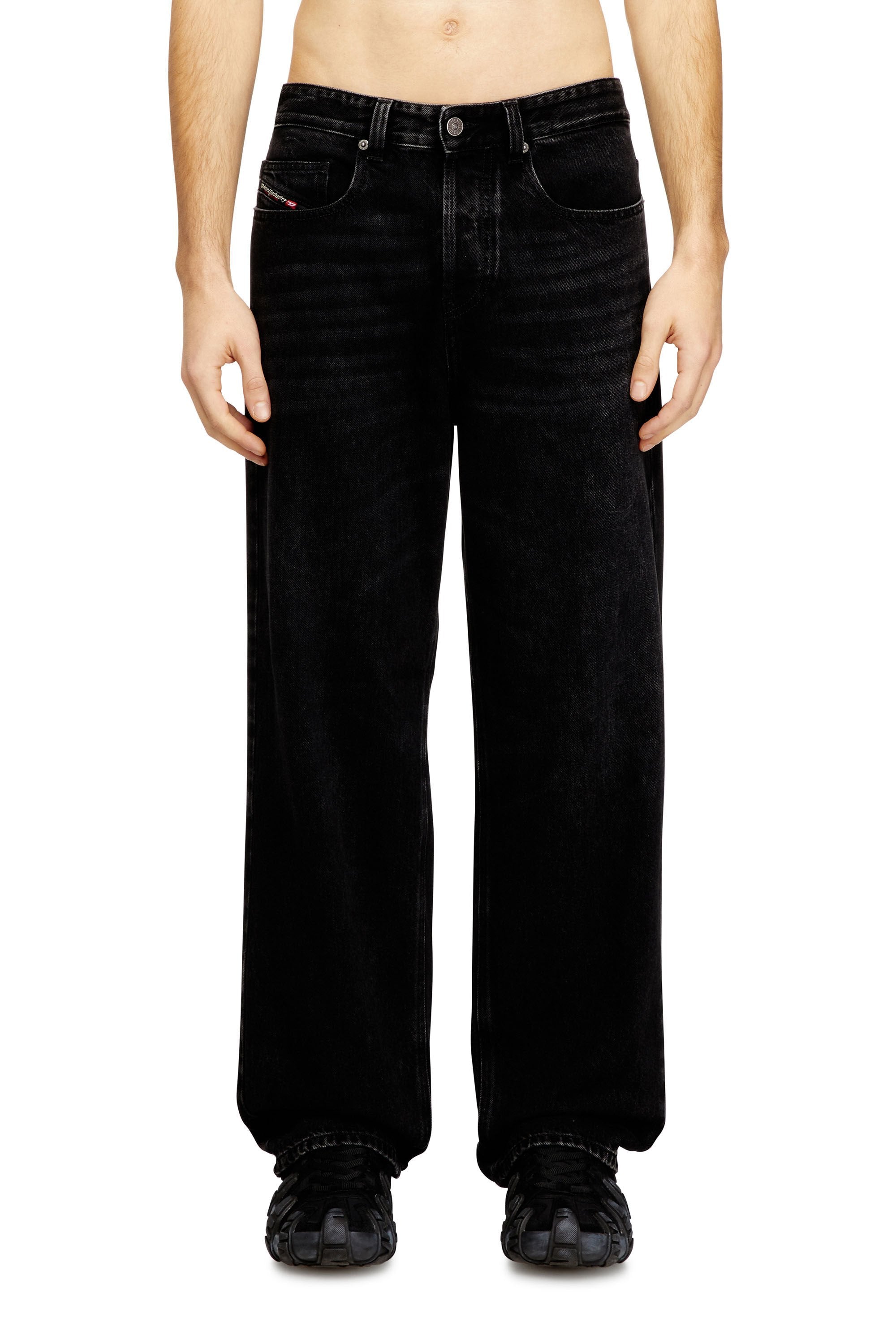 Men's Relaxed Jeans Black/Dark grey 2001 D-Macro