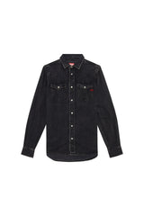 Men's Overshirt in Tencel denim Black