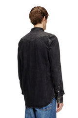 Men's Overshirt in Tencel denim Black