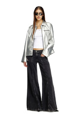 Women's Flare Jeans Black/Dark grey D-Akii