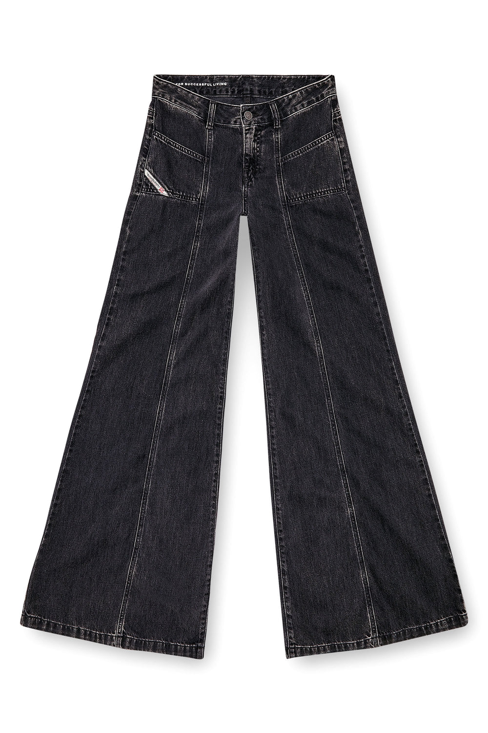 Women's Flare Jeans Black/Dark grey D-Akii