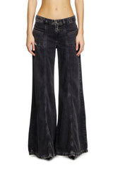 Women's Flare Jeans Black/Dark grey D-Akii
