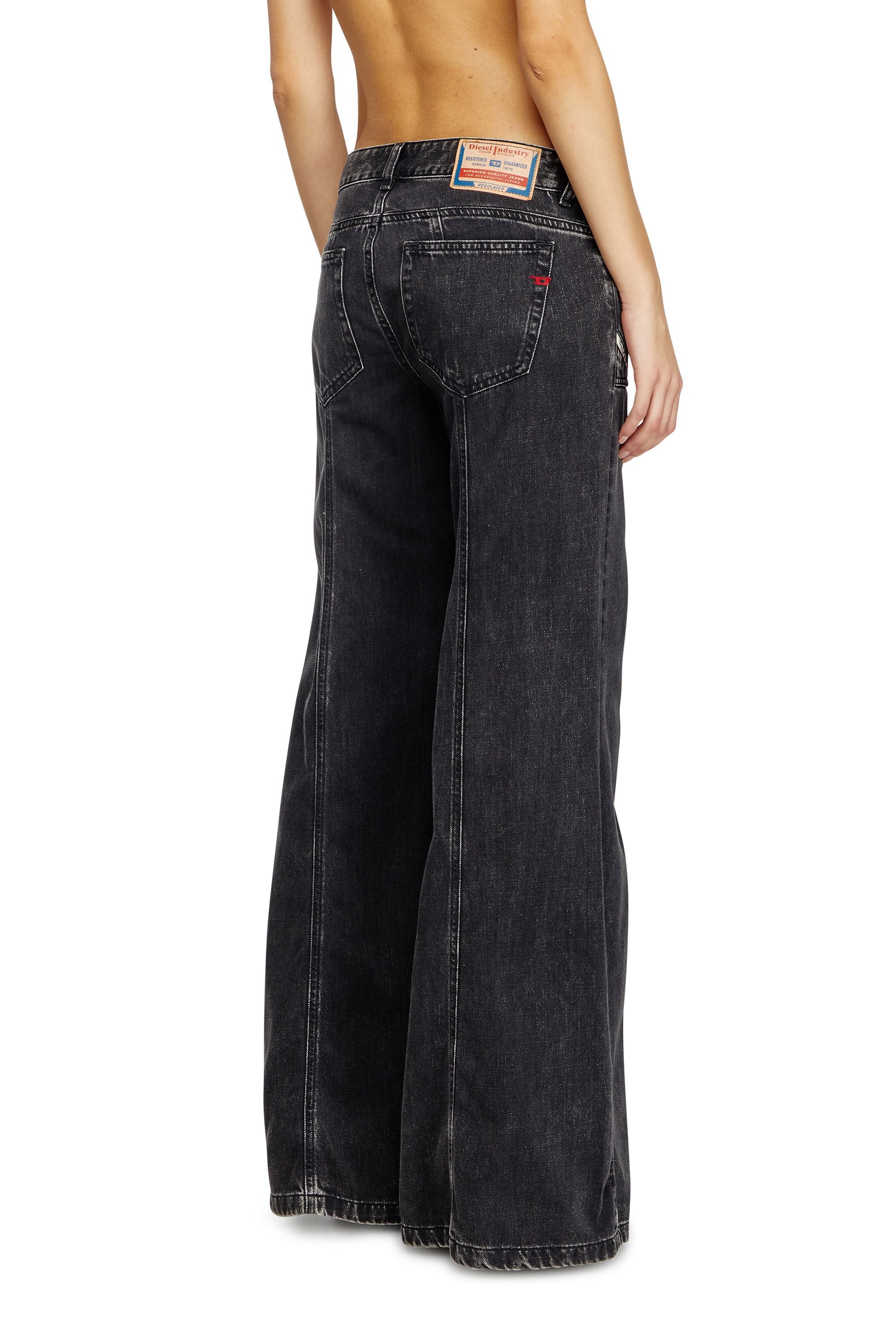 Women's Flare Jeans Black/Dark grey D-Akii