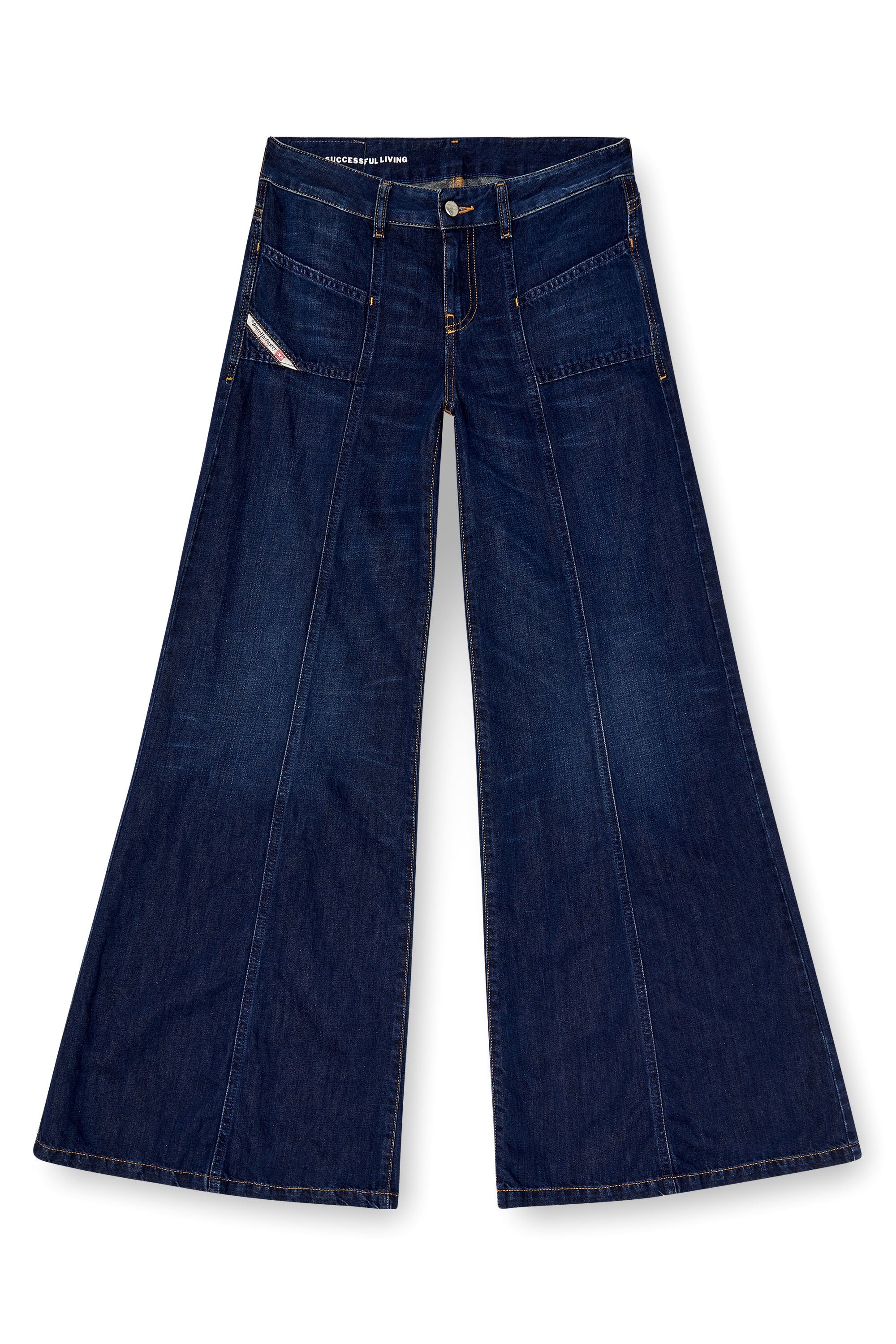 Women's Flare Jeans Dark Blue D-Akii