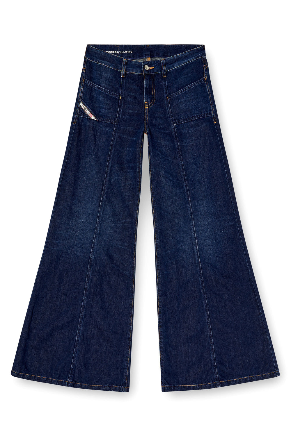 Women's Flare Jeans Dark Blue D-Akii