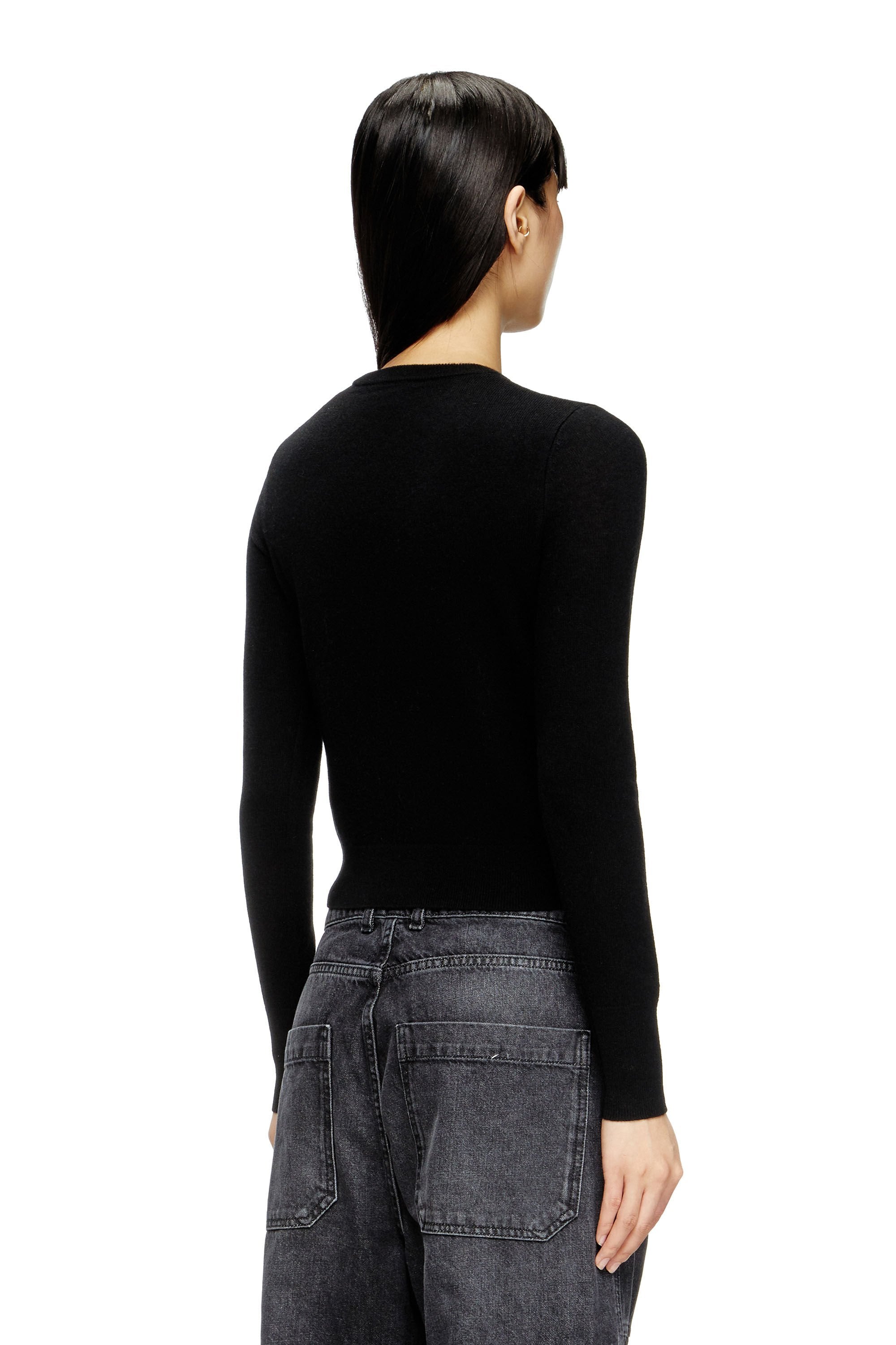 Women's Wool and cashmere top Black