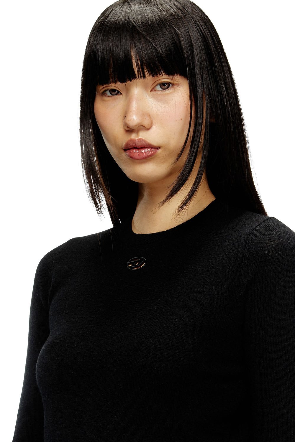 Women's Wool and cashmere top Black