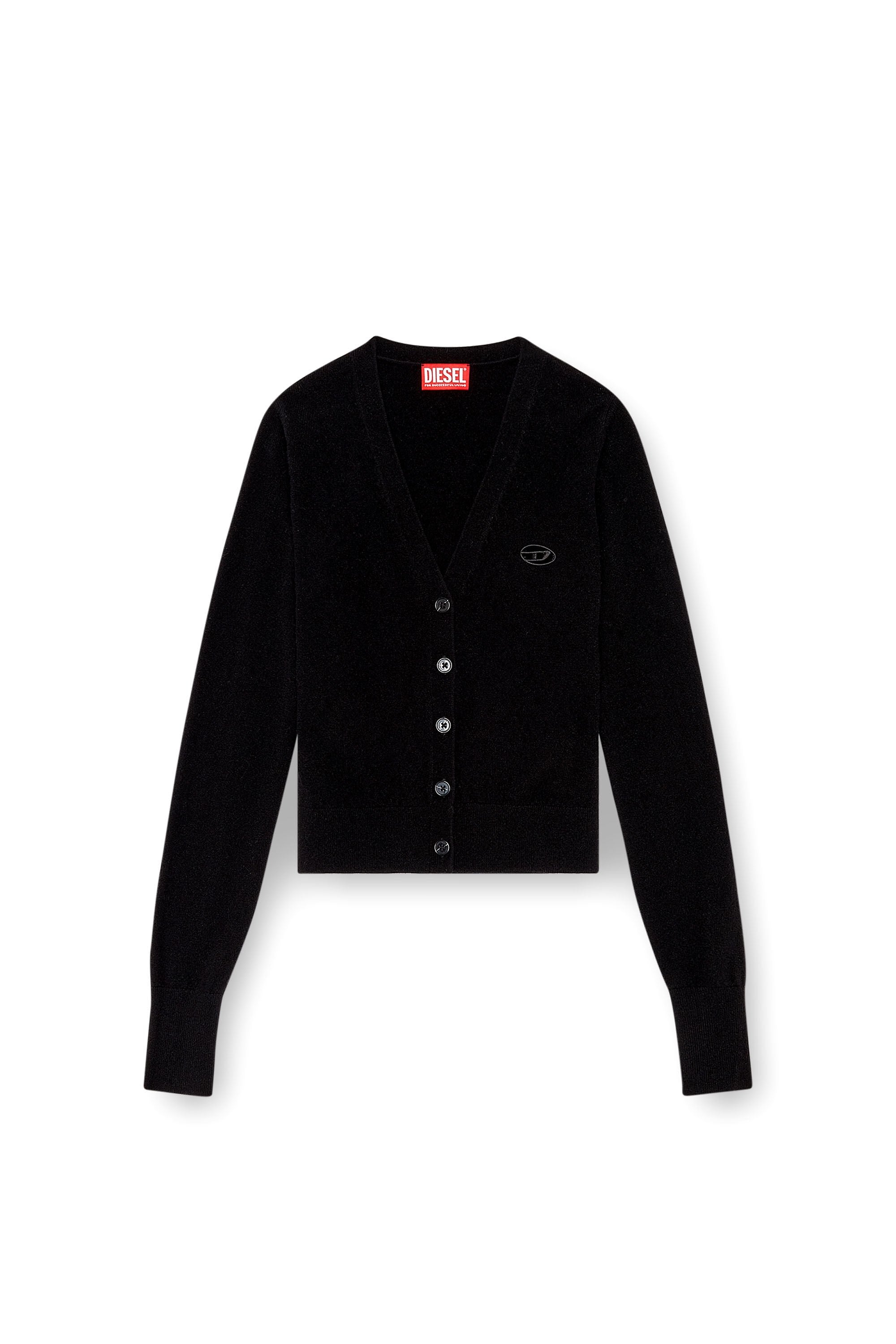 Women's Wool and cashmere cardigan Black