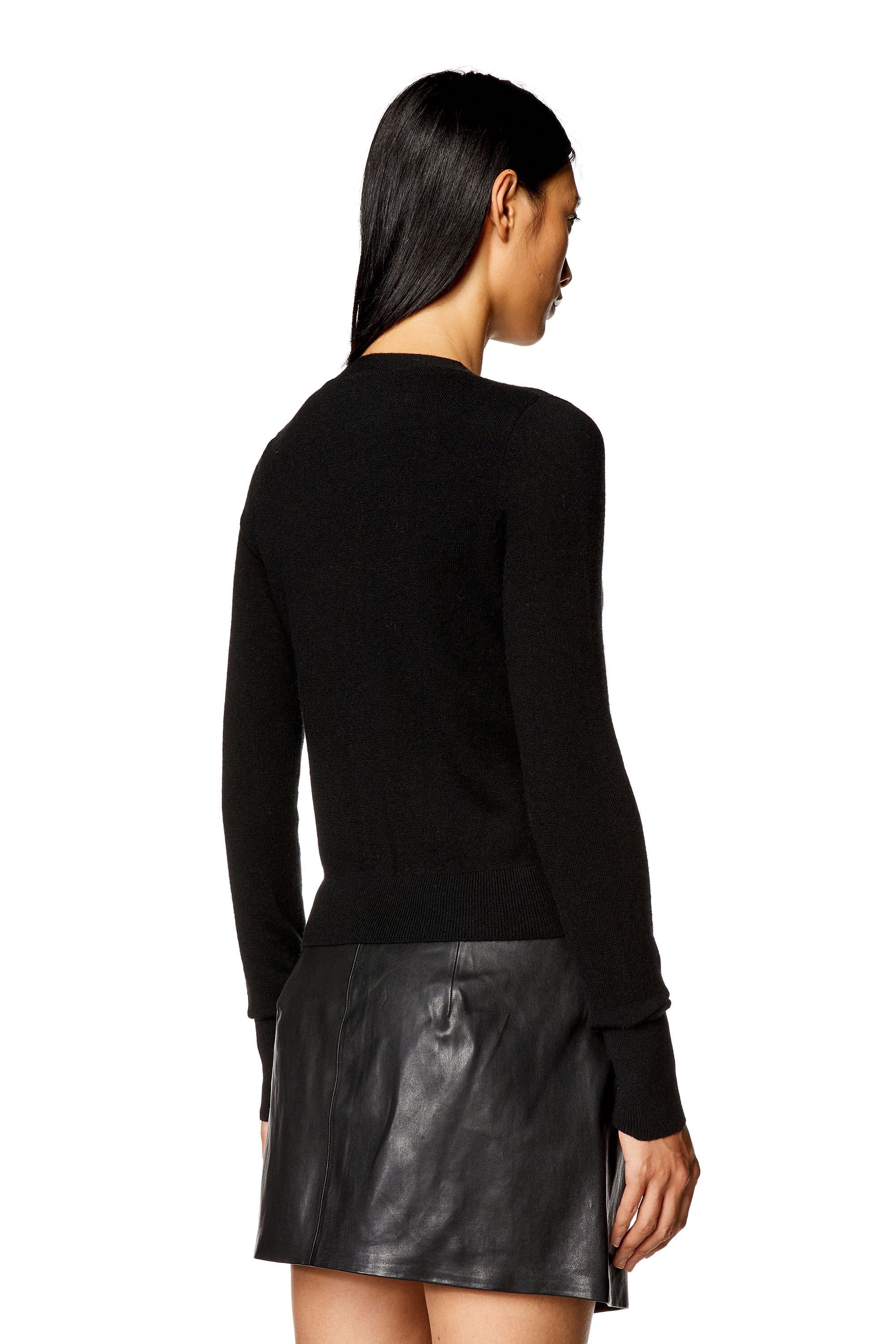 Women's Wool and cashmere cardigan Black