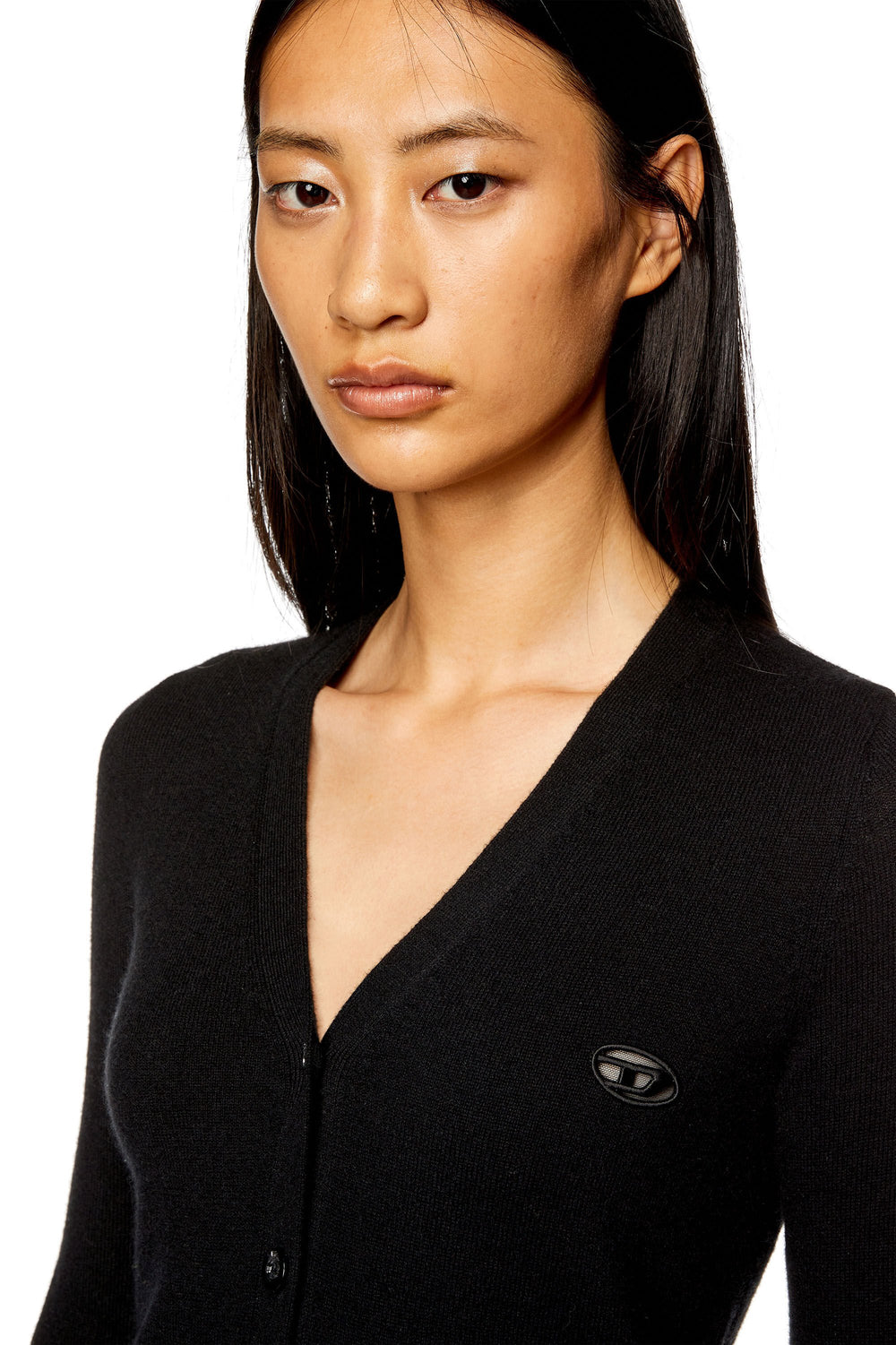 Women's Wool and cashmere cardigan Black