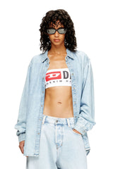 Women's Strapless bra with maxi logo Black