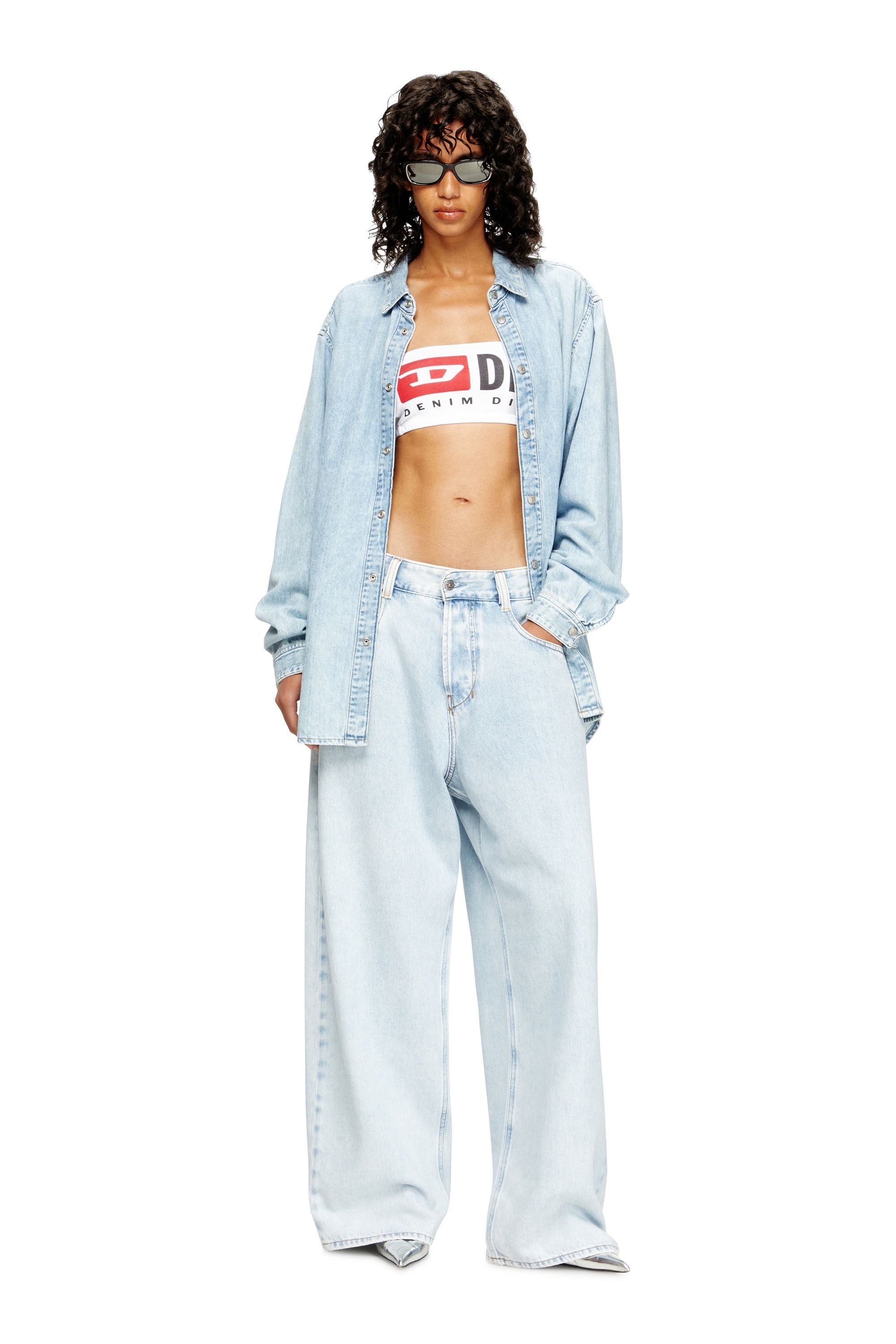 Women's Strapless bra with maxi logo Black