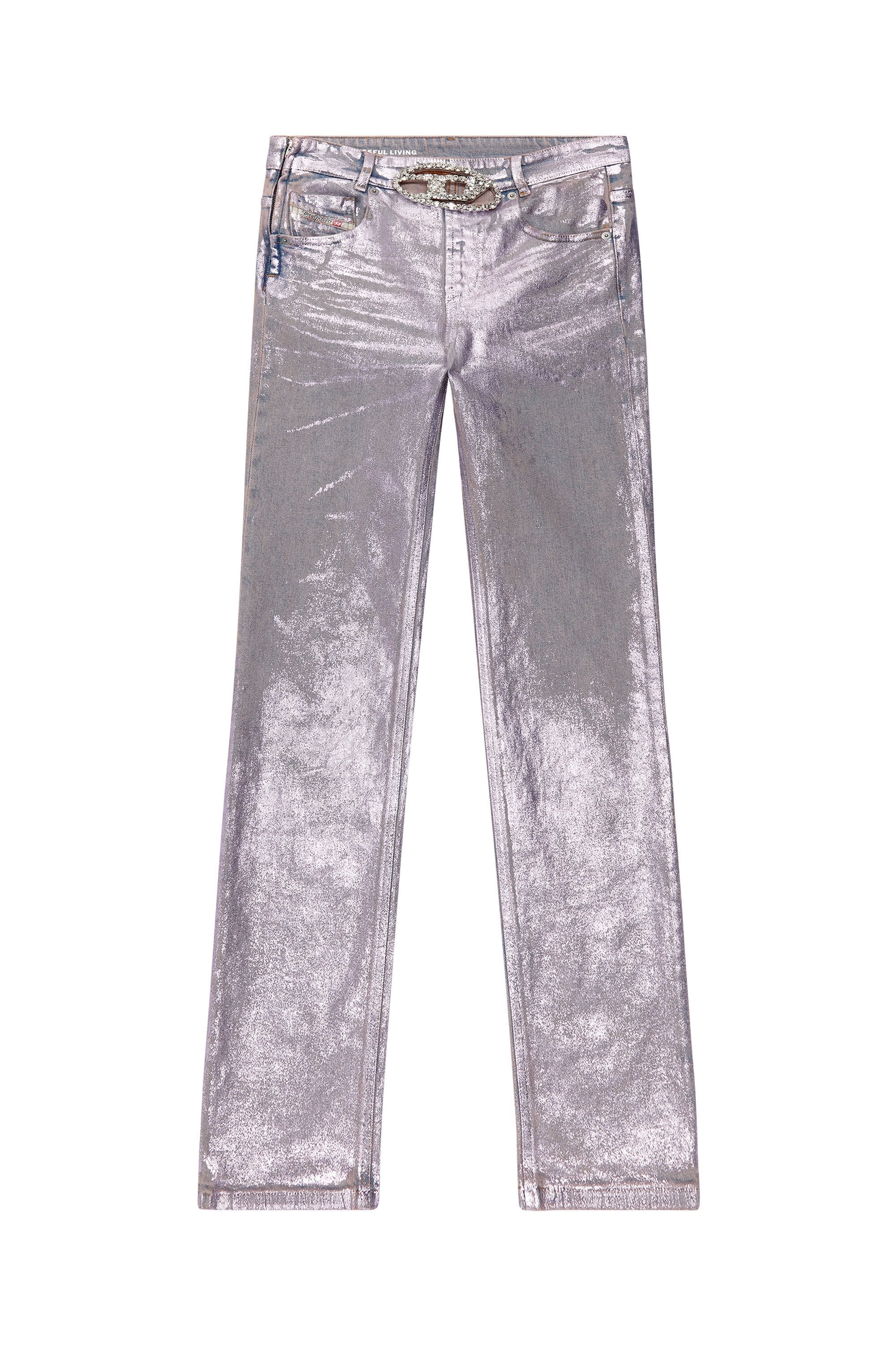Women's Regular Foil Jeans colored 1989 D-Mine