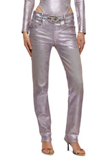 Women's Regular Foil Jeans colored 1989 D-Mine