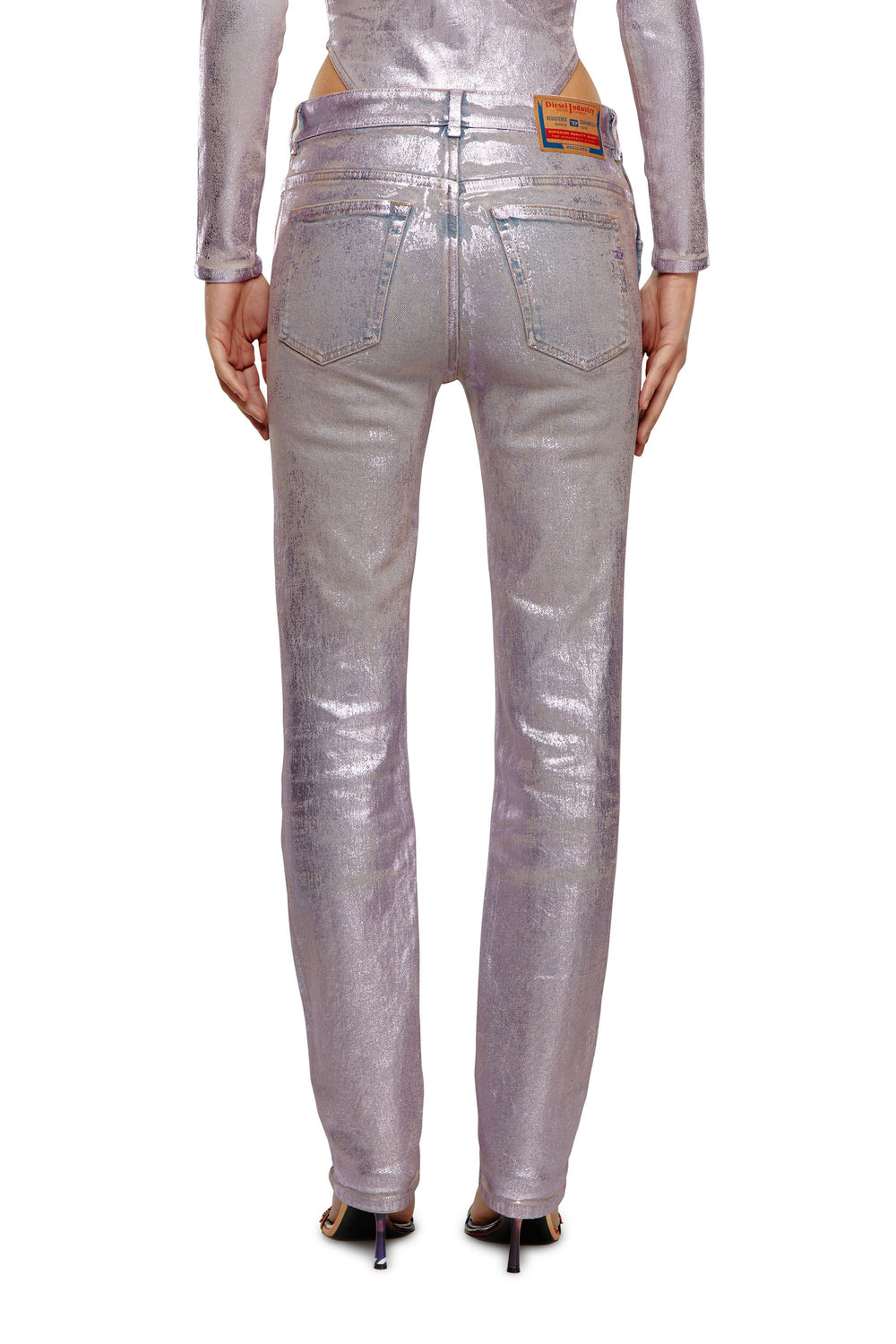 Women's Regular Foil Jeans colored 1989 D-Mine