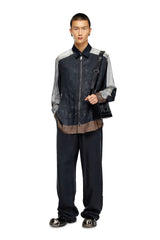 Men's Drawstring pants in faded twill Black