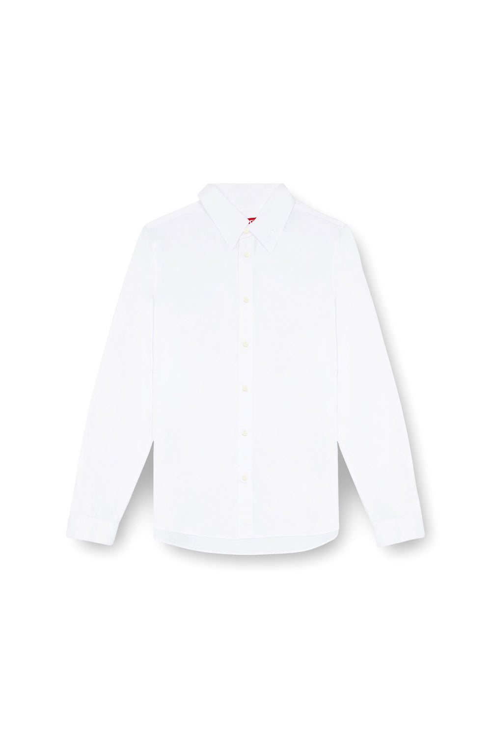 Men's Formal shirt with logo-embroidered collar Black