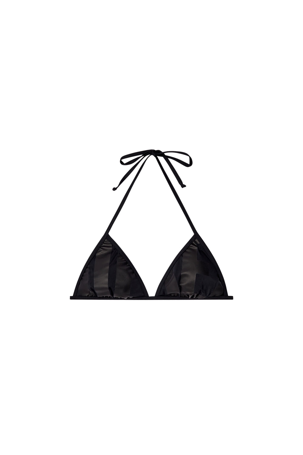 Women's Bikini top with cut-off Diesel logo Black