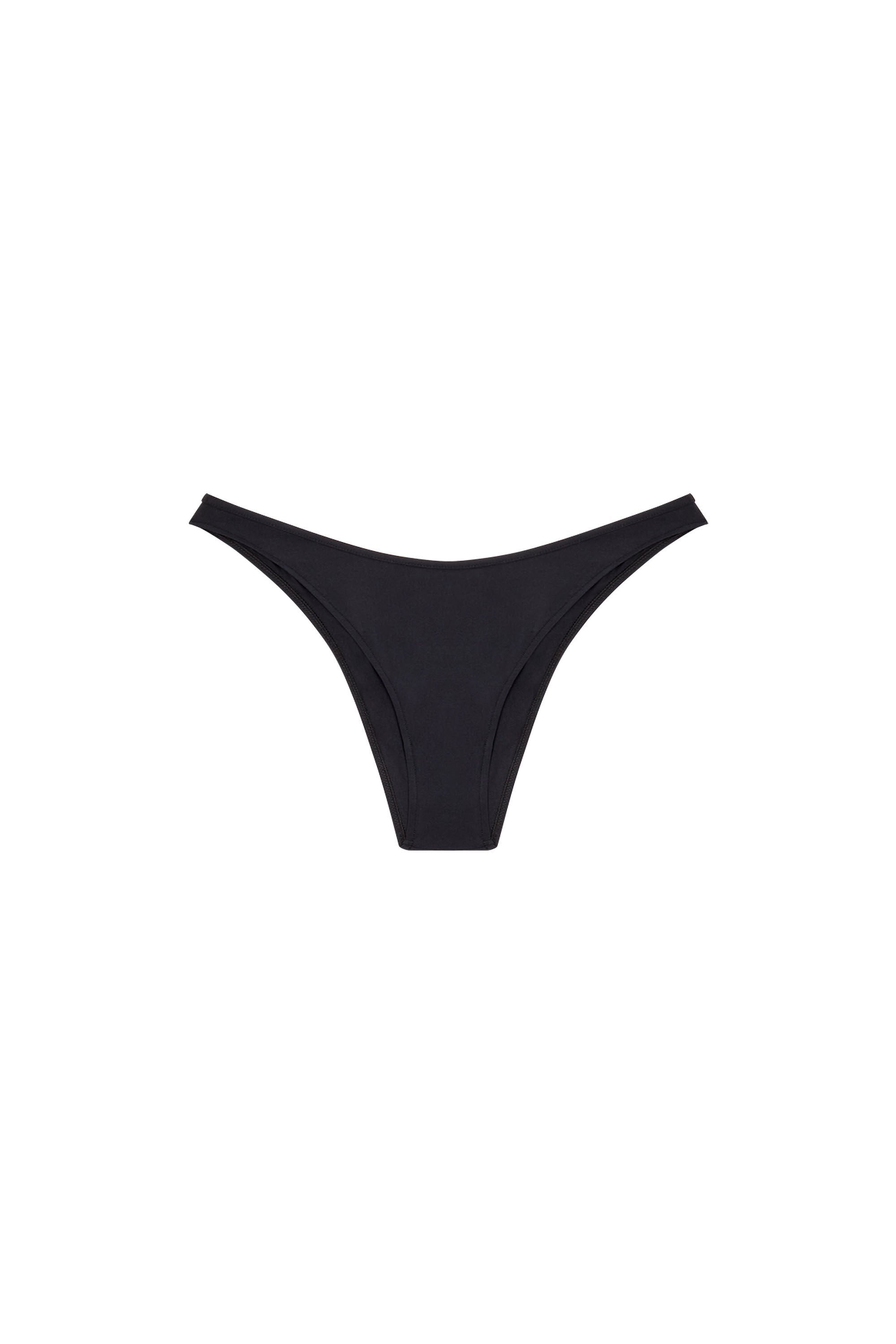 Women's V-front briefs with Oval D plaque Black