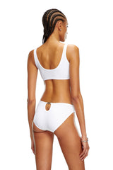 Women's Ribbed briefs with Oval D plaque Black